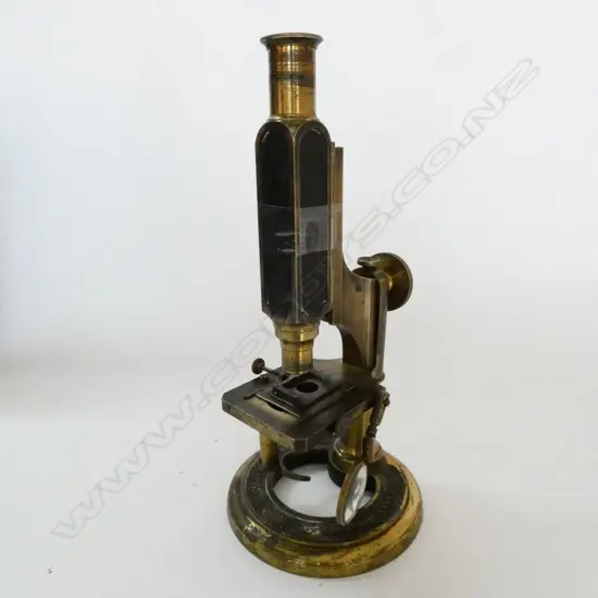 SMITH BECK & BECK UNIVERSAL MICROSCOPE IN PARTS & PARTS ABSENT, IN BOX